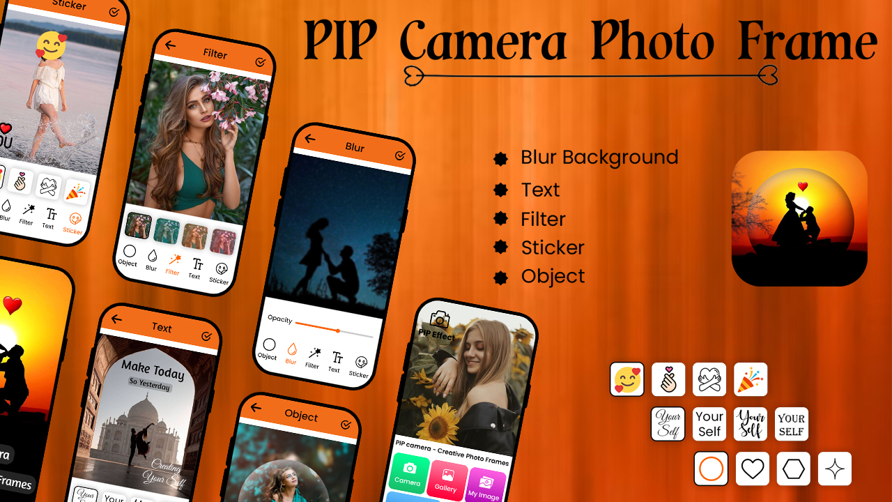 PIP Camera Frames Photo Editor Amazing Effects Photo PIP PIP